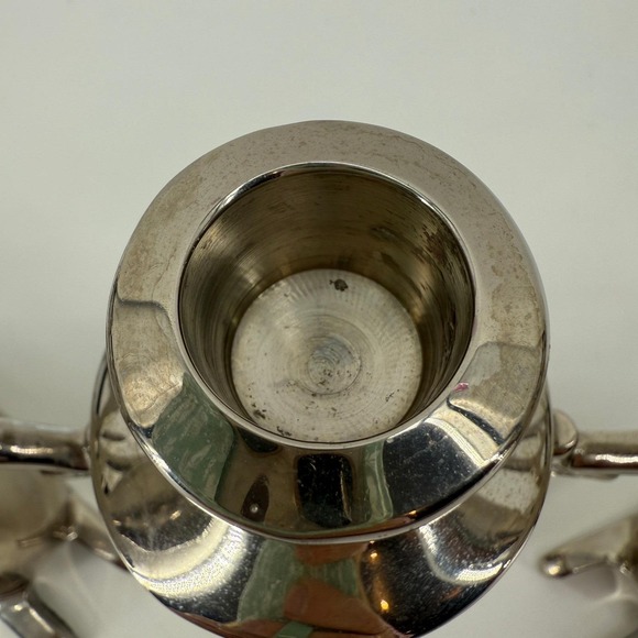 Set of 3 Silver Metal Reindeer & Snowman Candle Holders Modern Christmas Decor - Picture 11 of 13